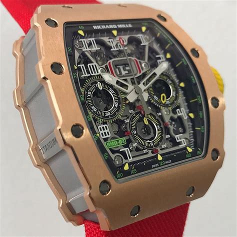 richard mille rose gold red strap|richard mille black and red.